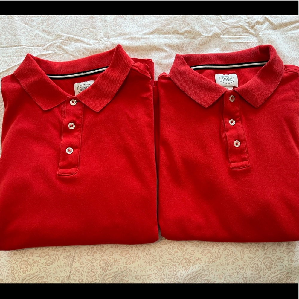 2 Red Polo Shirts